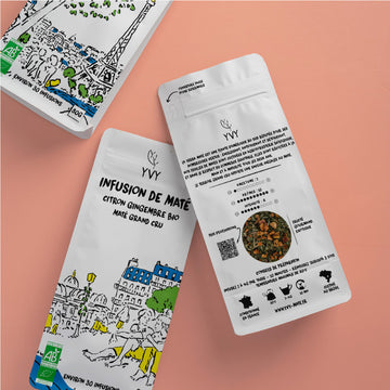 infusion de thé maté bio