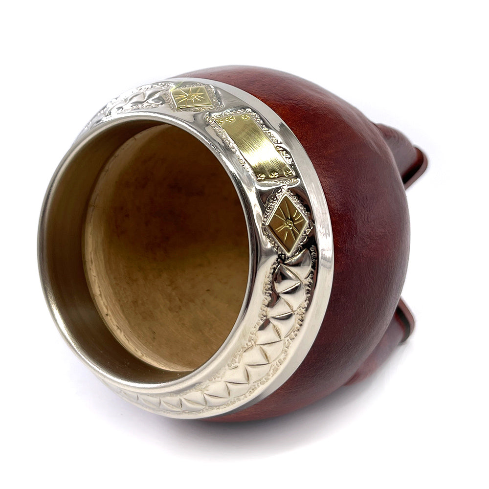 calebasse maté torpedo aplat de bronze et alpaca