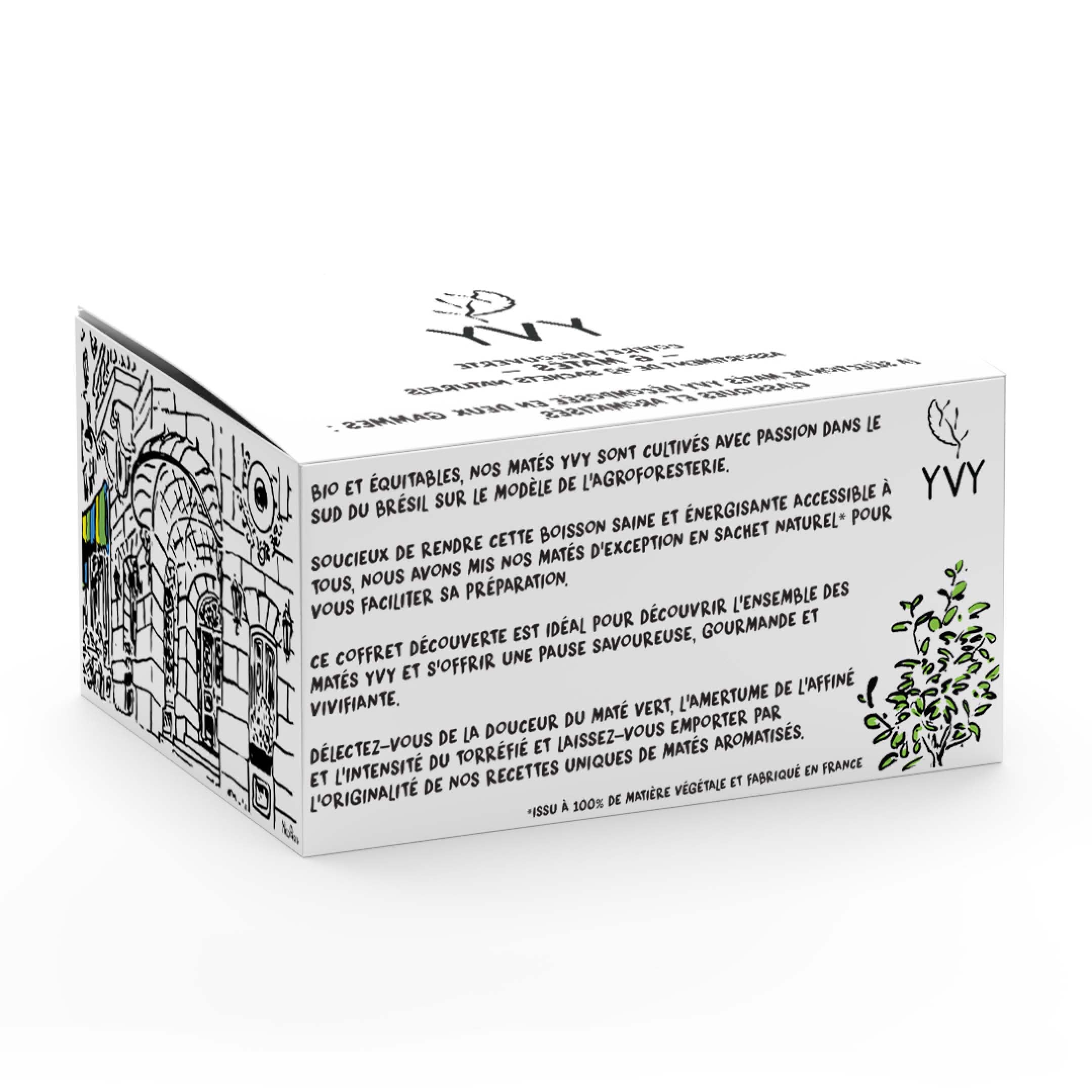 dos du coffret 42 sachets naturels de maté bio