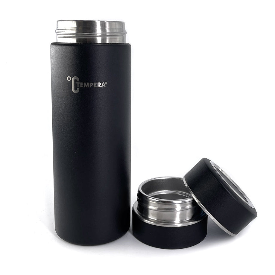 infuseur à maté et thé tempera en acier inoxydable
