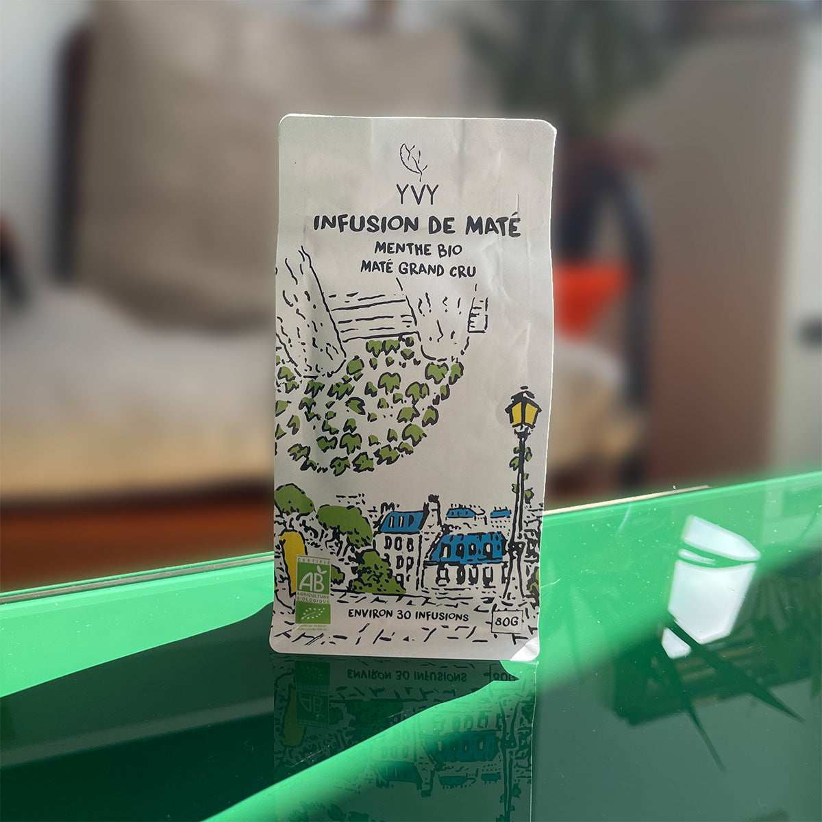 thé maté menthe infusion bio yvy