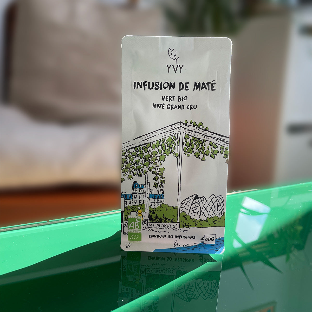 maté thé infusion vert bio yvy