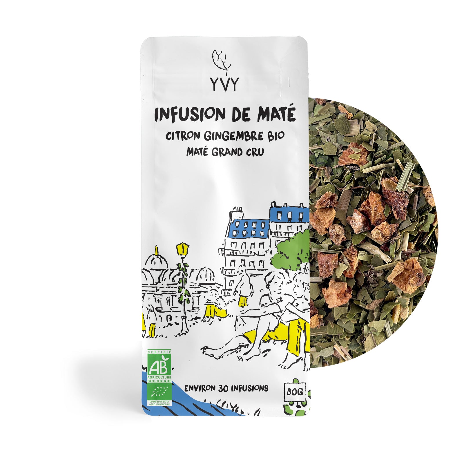 thé maté infusion yerba maté citron gingembre gourmand grand cru