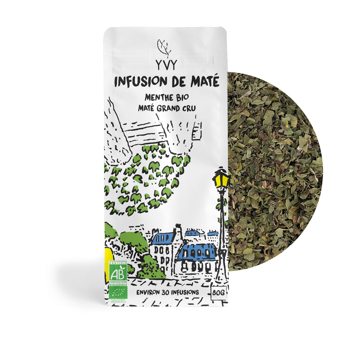thé maté infusion yerba maté menthe douce grand cru