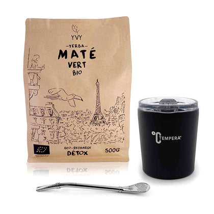 kit maté acier inoxydable tempera