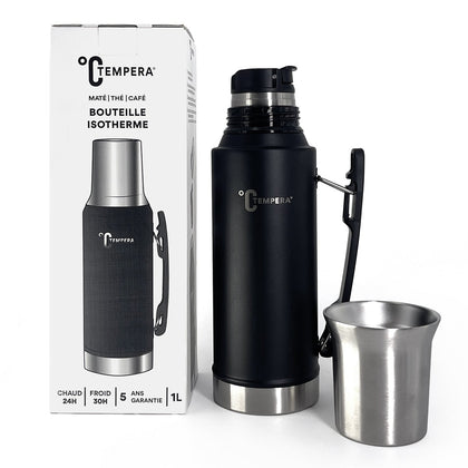 thermos à maté tempera thermo 2 en 1 avec calebasse intégrée
