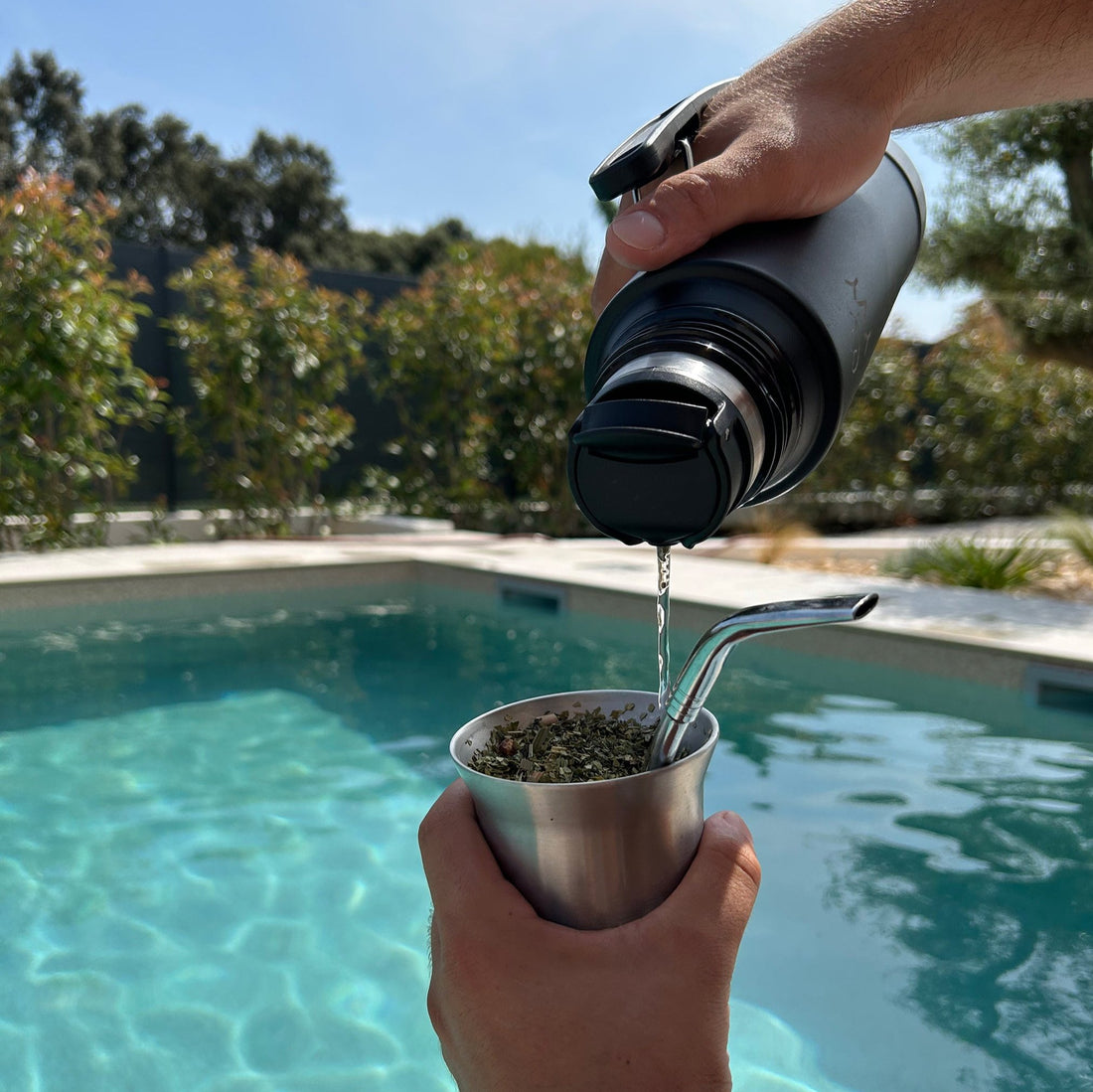 kit maté thermos 2 en 1 tempera calebasse bouchon