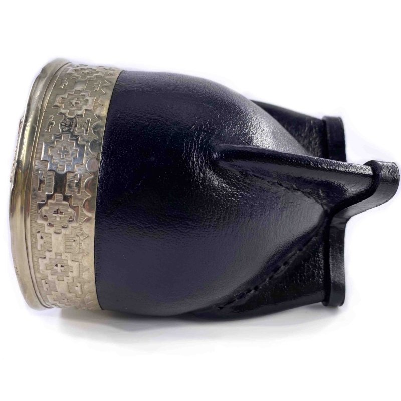 calebasse mate imperiale gravee alpaca et bronze noir yvy mate cote