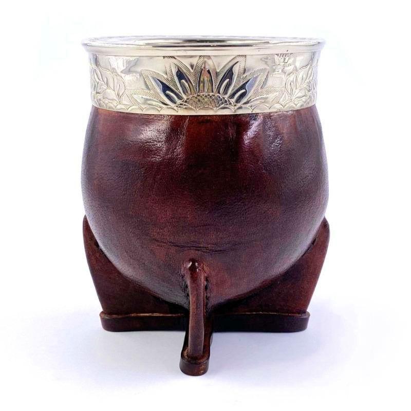 calebasse mate imperiale gravee alpaca et bronze yvy mate