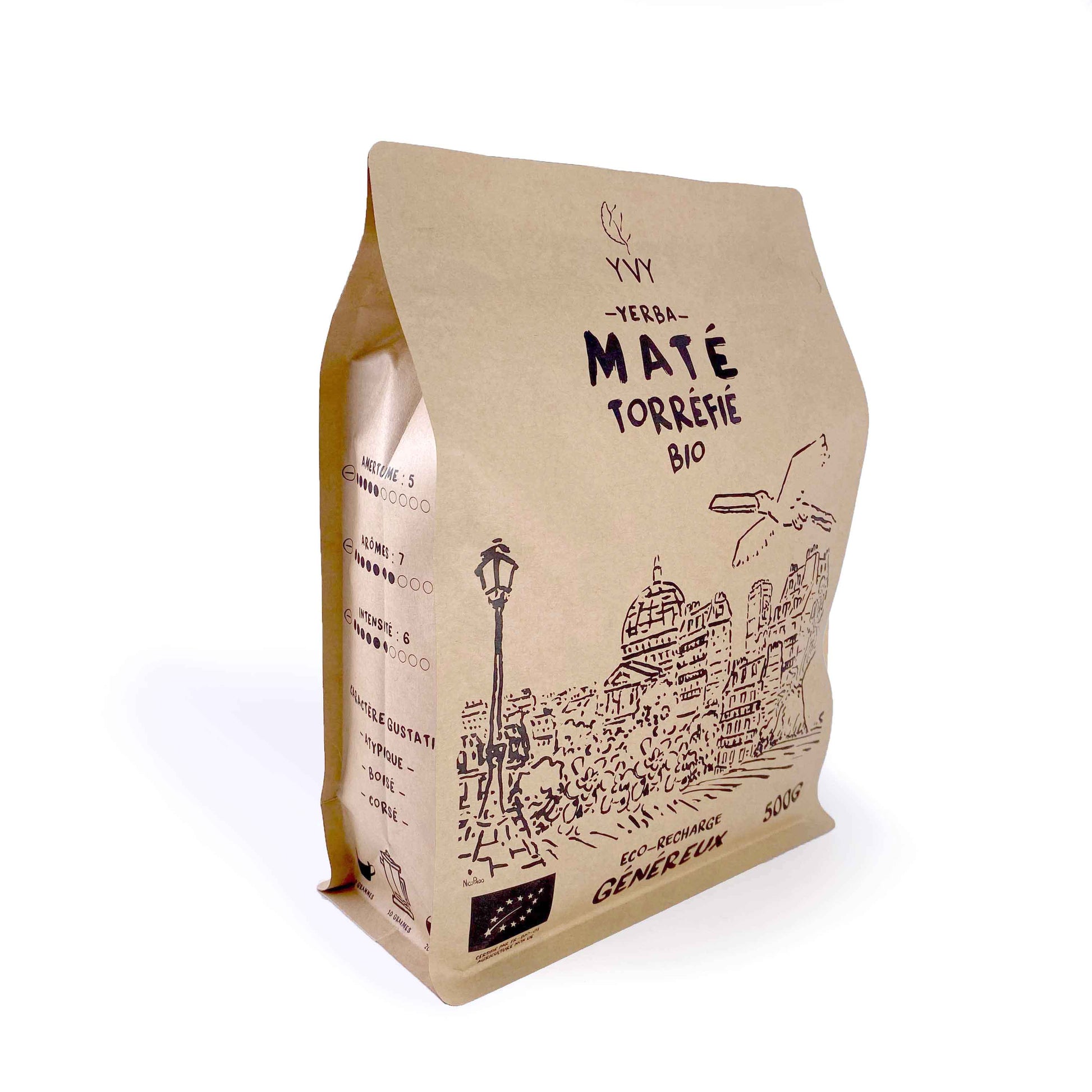 yerba maté torréfié bio yvy maté